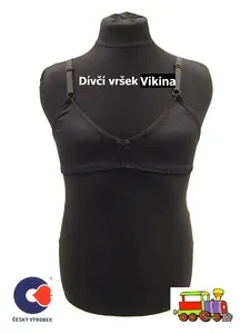 Dívčí podprsenka, lambáda, vršek Vikina černá vel.164 (skutečná 152-158)