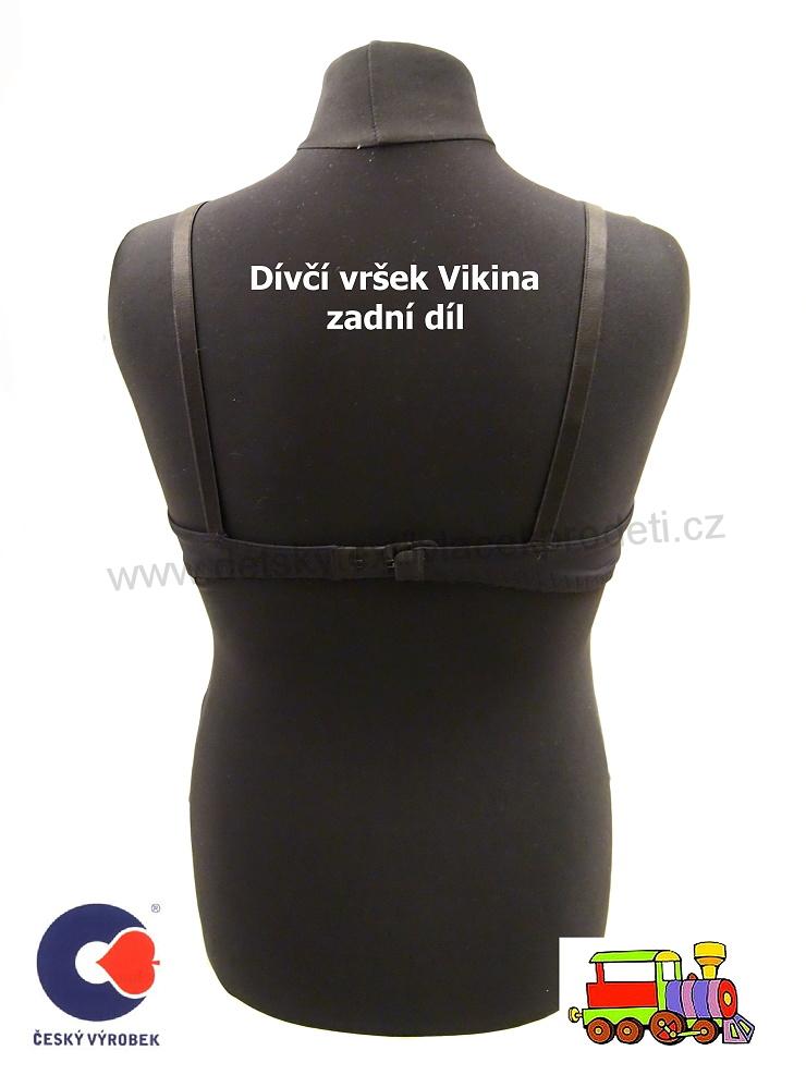 Dívčí podprsenka, lambáda, vršek Vikina černá vel.158 (skutečná 146-152)