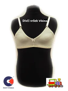 Dívčí podprsenka, lambáda, vršek Vikina slonová kost vel.152 (skutečná 140-146)