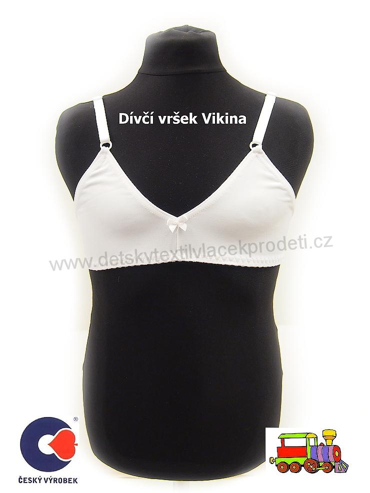 Dívčí podprsenka, lambáda, vršek Vikina bílá vel.158 (skutečná 146-152)