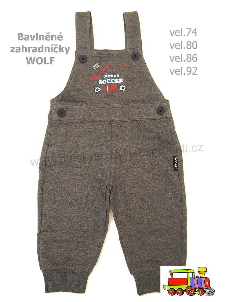 Tepláčky zahradníčky Wolf T2688 modré vel.74