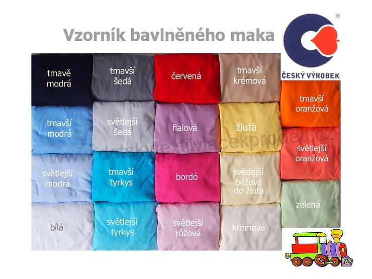 Bavlněné mako prostěradlo do postýlky barva Tmavě modrá 60x120cm