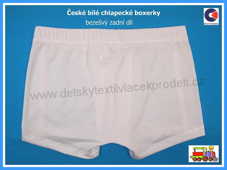 Chlapecké boxerky s bambusem Jáchymek bílé vel.164 (skutečná 152-158)