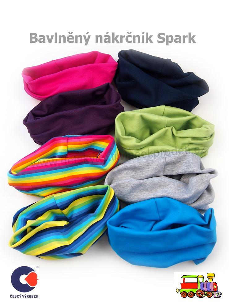 Dětský nákrčník bavlněný Spark /495/ šedý - vel. XL (3-X let)