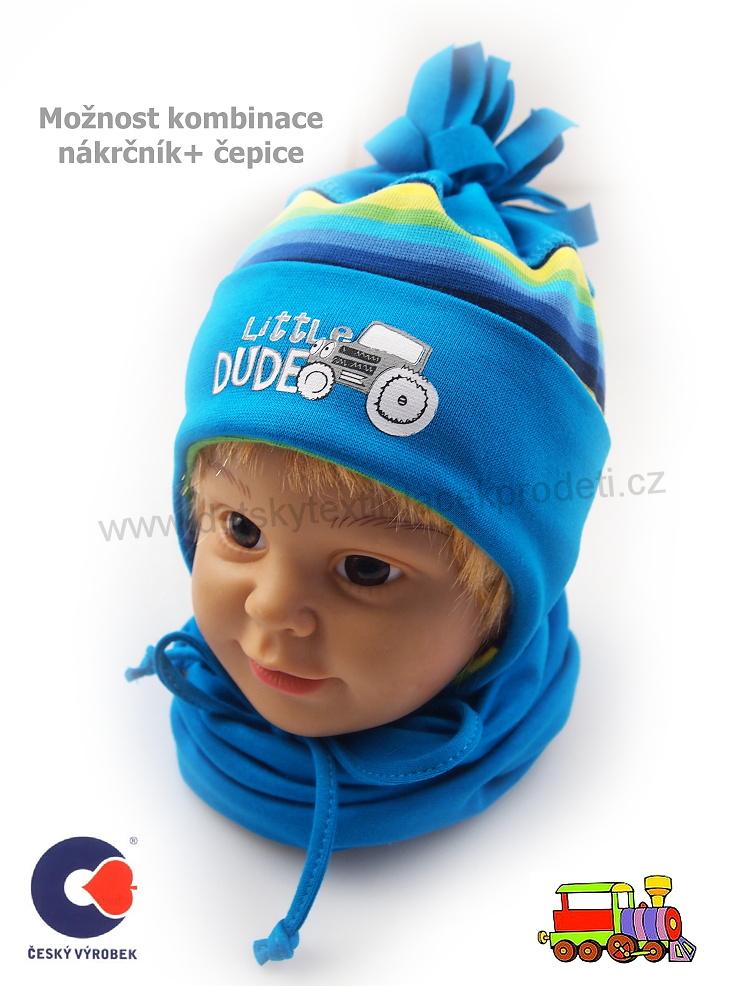 Dětský nákrčník bavlněný Spark /495/ šedý - vel. XL (3-X let)