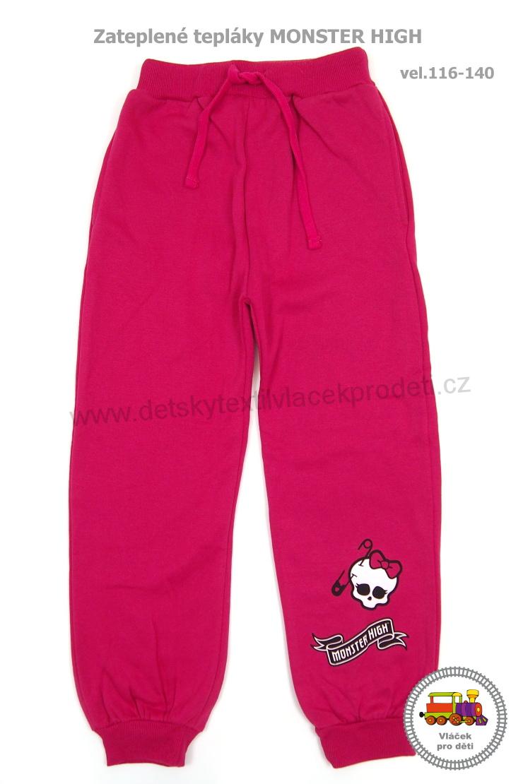 Dívčí tepláky MONSTER HIGH 990-364 růžové vel.122
