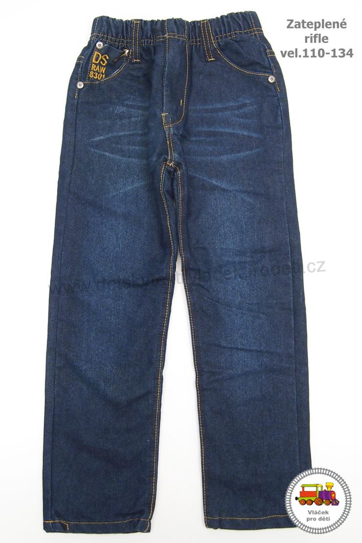 Zateplené riflové kalhoty J831 vel.110