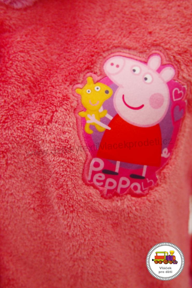 Dívčí župan Prasátko Peppa Pig 840-026 jahodovo-růžový vel. 98