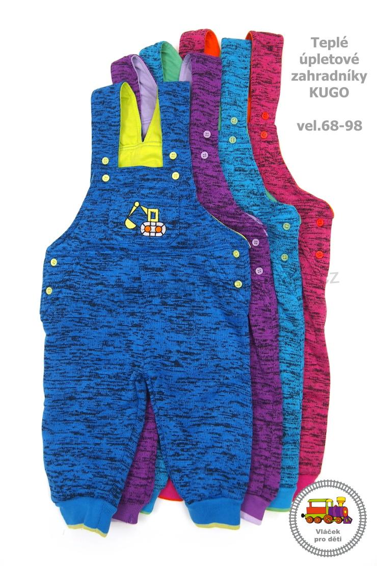 Tepláčky zahradníky teplé Kugo M7901 tyrkysové vel. 68