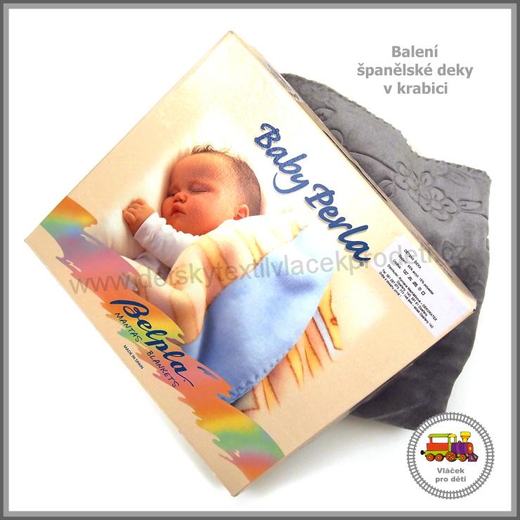 Španělská deka dětská Baby Perla béžová 