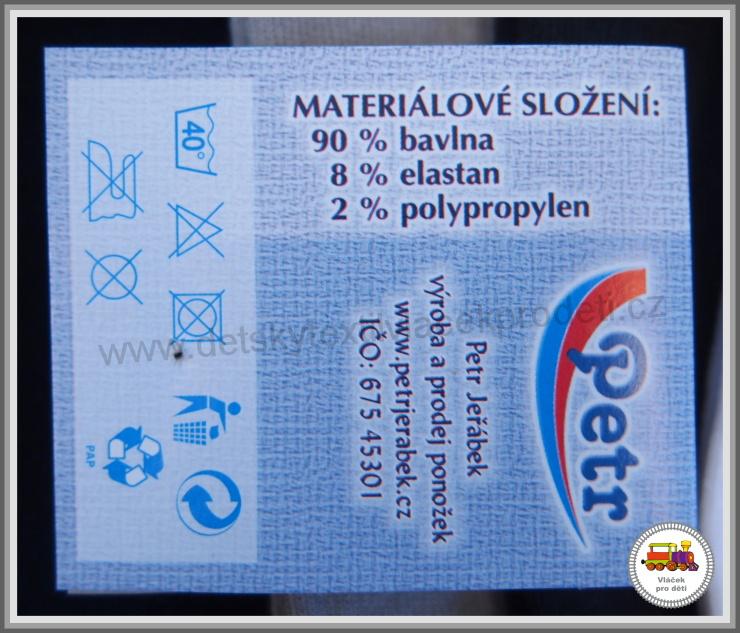 Ponožky bavlněné jeans / 6/ Petr vel.boty 45-47