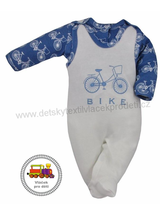 Kojenecká bavlněná souprava /995/ Koala BIKE bílobílá (pozor!) vel.80