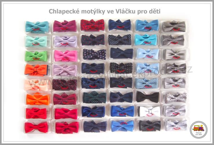 Dětský motýlek chlapecký světle modrý č.136