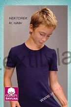 Dívčí nátělník - triko krátký rukáv Hektorek tmavě růžové vel.164 (skutečná 152-158)