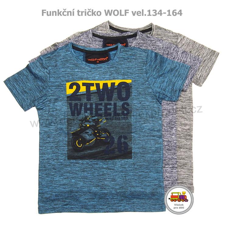 Chlapecké tričko funkční Wolf S2904 modré vel.164