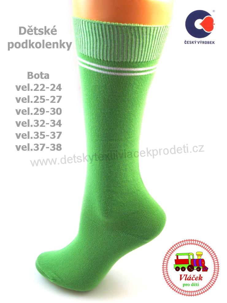 Dětské podkolenky bavlněné Petr bílé vel.22-24, 25-27, 29-30, 32-34, 35-37