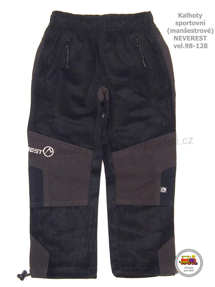Kalhoty sportovní (manšestrové) Neverest F-923Cc zelené vel.104