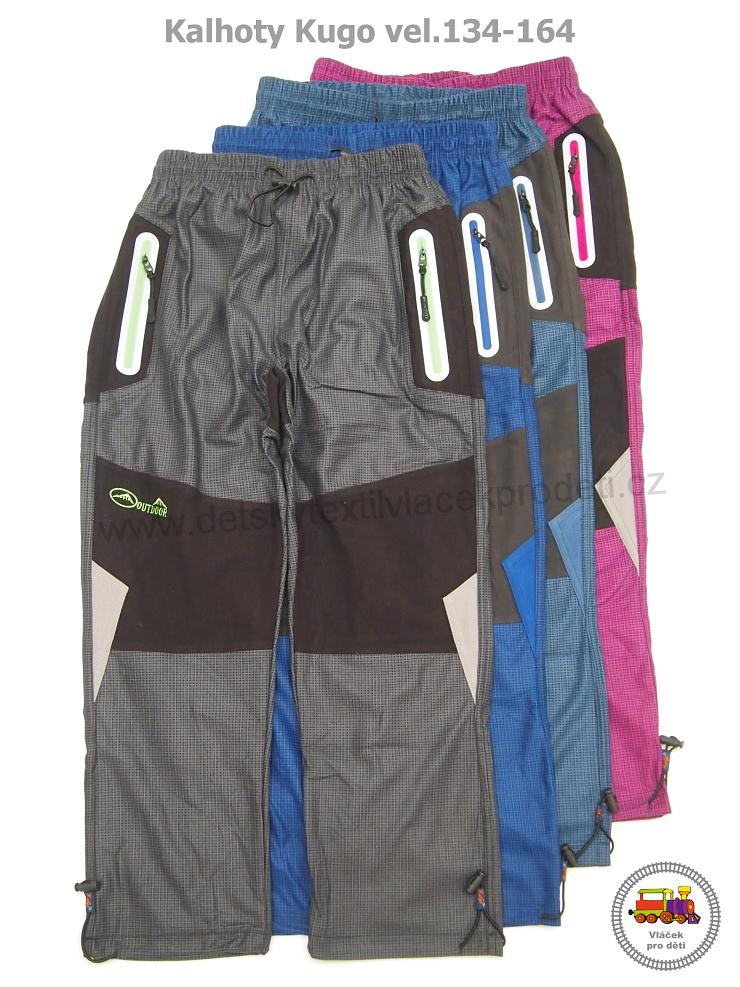 Kalhoty sportovní (manšestrové) Kugo T-5707 růžové vel.146