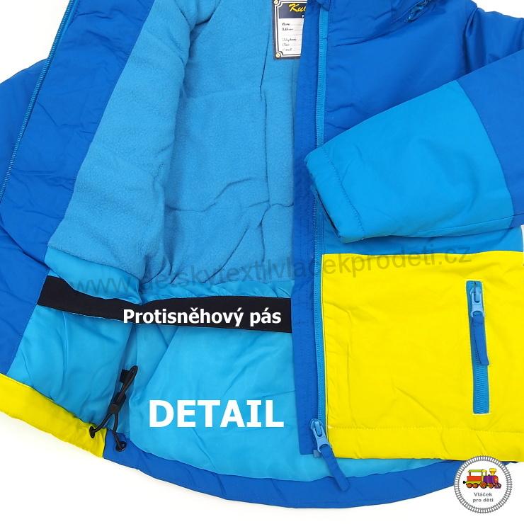 Bunda zimní dětská Kugo B2995 modrá /var.1/ vel. 80