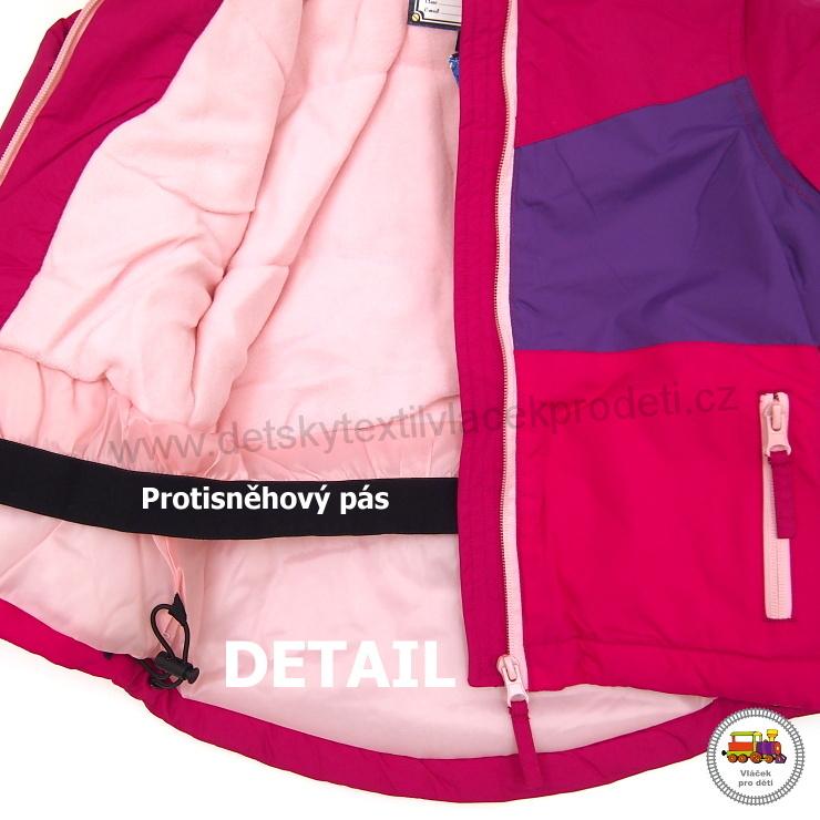 Bunda zimní dívčí Kugo B2995 růžová /var.1/ vel.104
