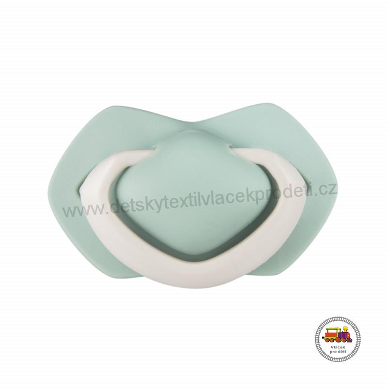 Set symetrických silikonových dudlíků 0-6m PURE COLOR 22/644 zelený