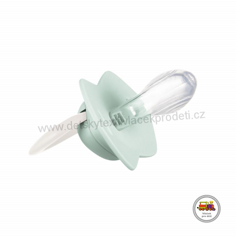 Set symetrických silikonových dudlíků 0-6m PURE COLOR 22/644 zelený