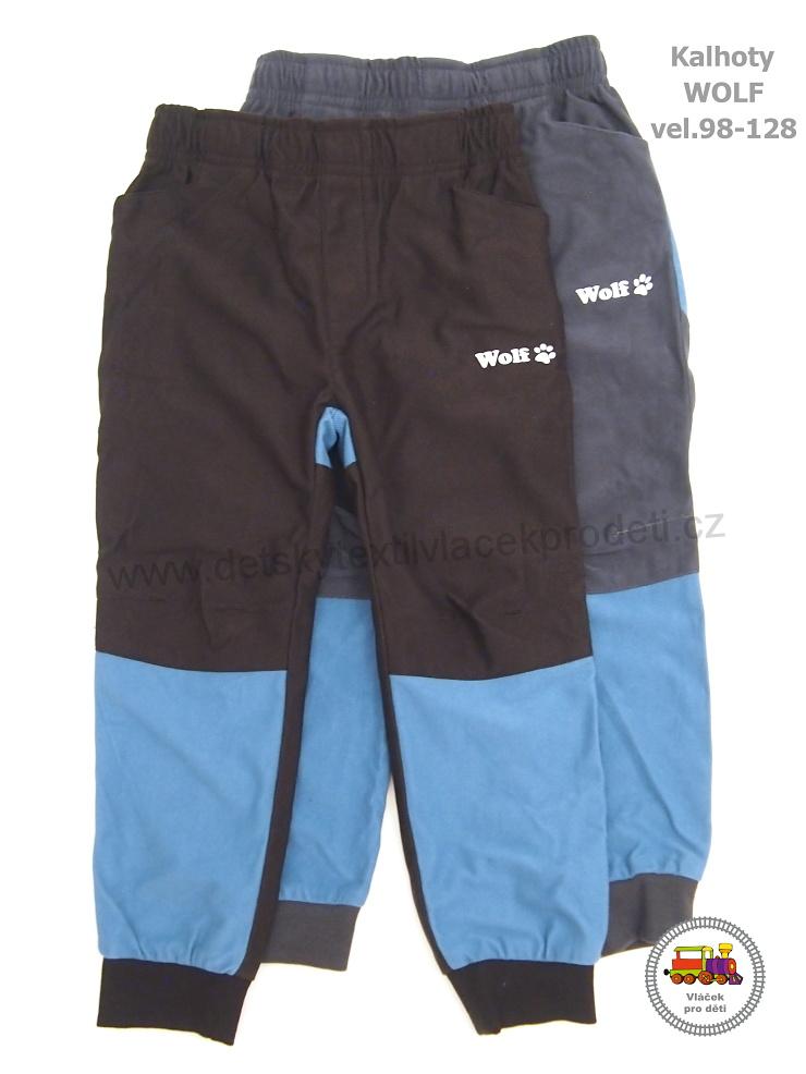 Kalhoty/tepláky sportovní (manšestrové) Wolf T2151 šedé vel. 98