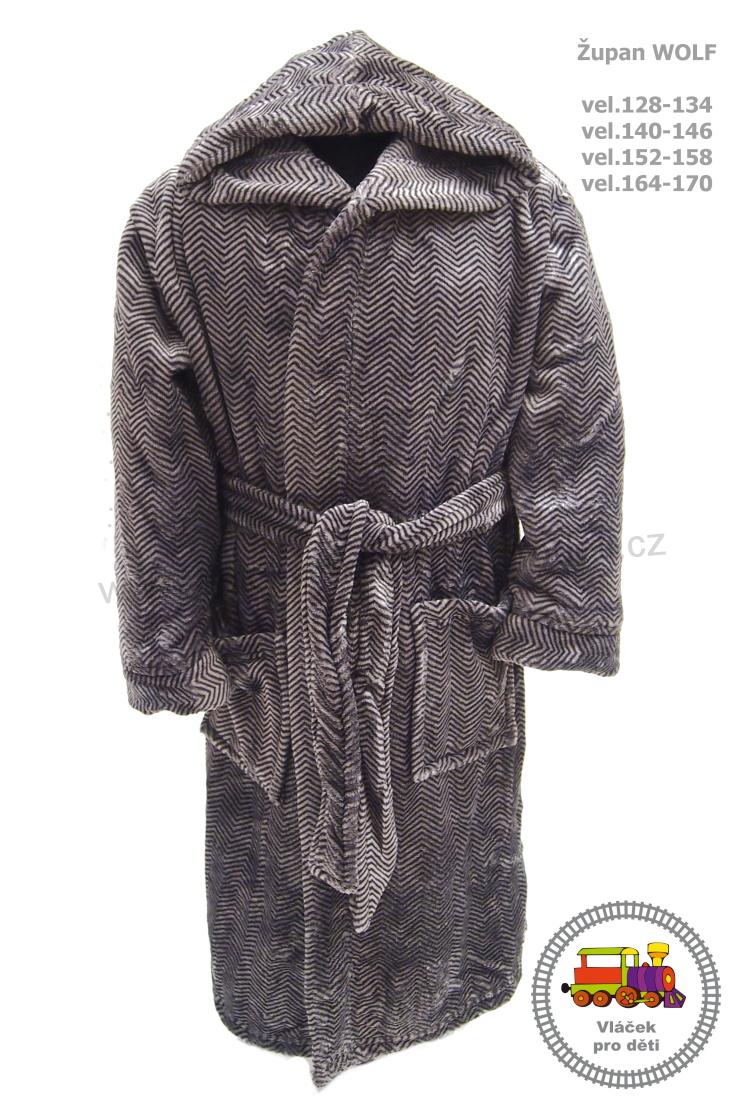 Chlapecký župan Wolf Z2795 šedý vel.128-134
