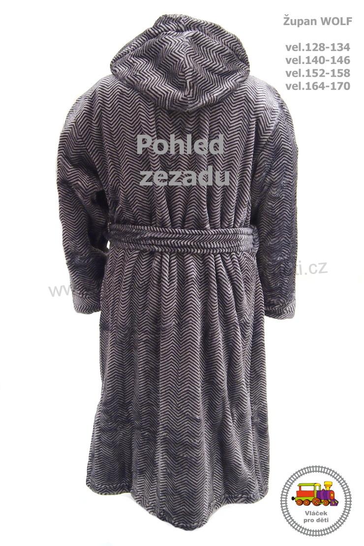 Chlapecký župan Wolf Z2795 šedý vel.128-134