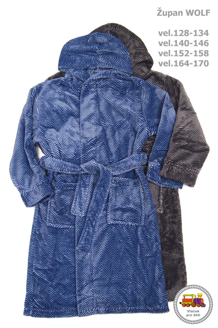 Chlapecký župan Wolf Z2795 šedý vel.128-134