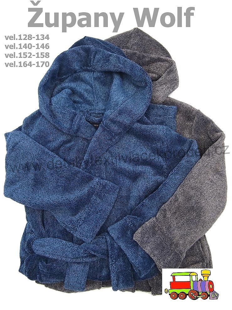 Chlapecký župan Wolf Z2694 šedý vel.128-134