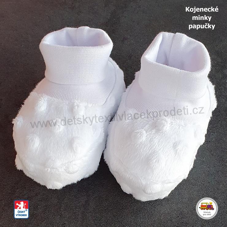 NOVINKA-Kojenecké papučky MINKY