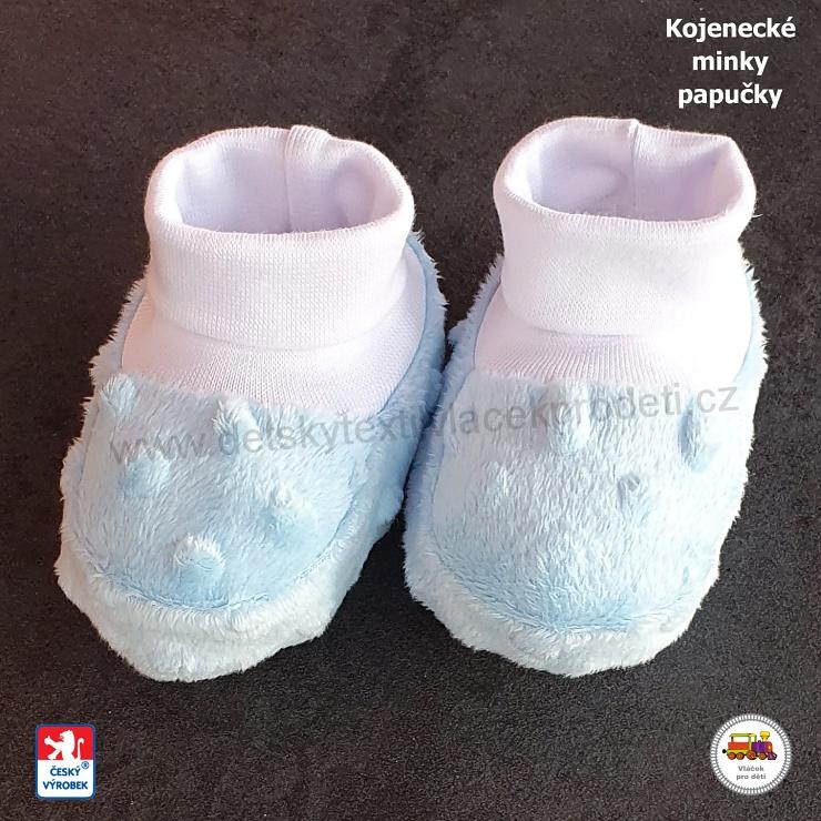 NOVINKA-Kojenecké papučky MINKY