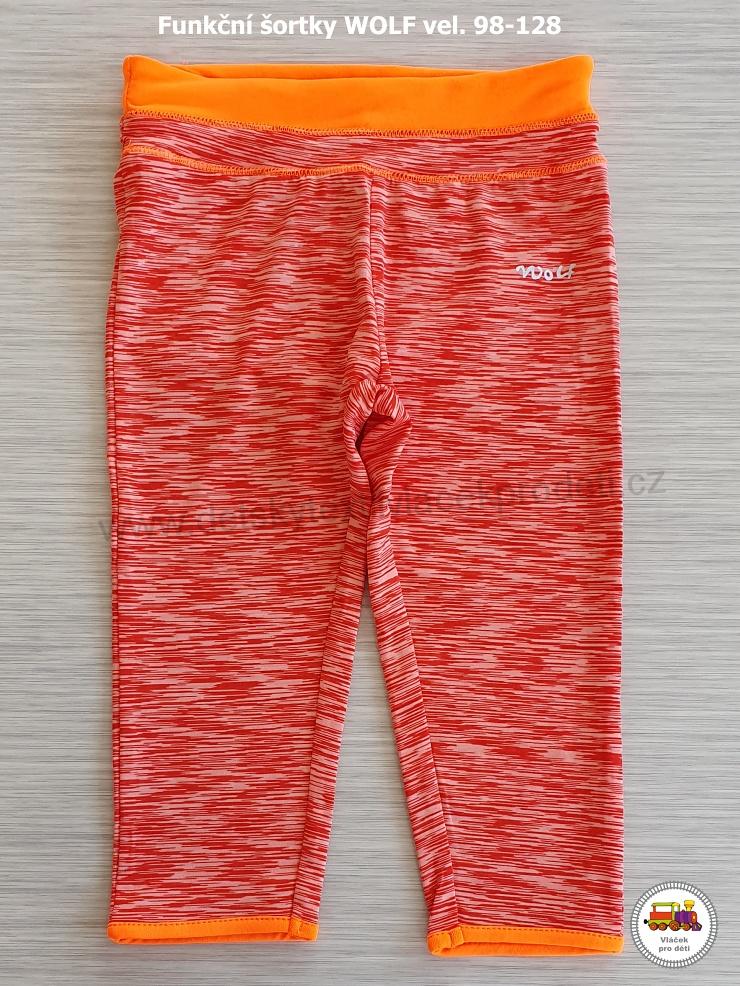 Dívčí šortky funkční Wolf H2162 oranžové vel. 98
