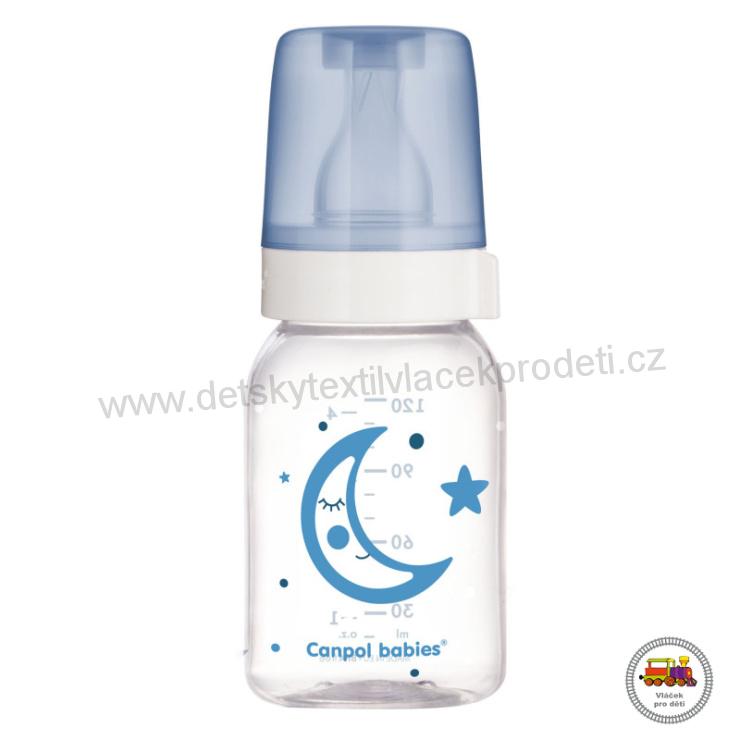 Lahev skleněná s úzkým hrdlem NIGHT DREAMS 120ml 42/102 modrá