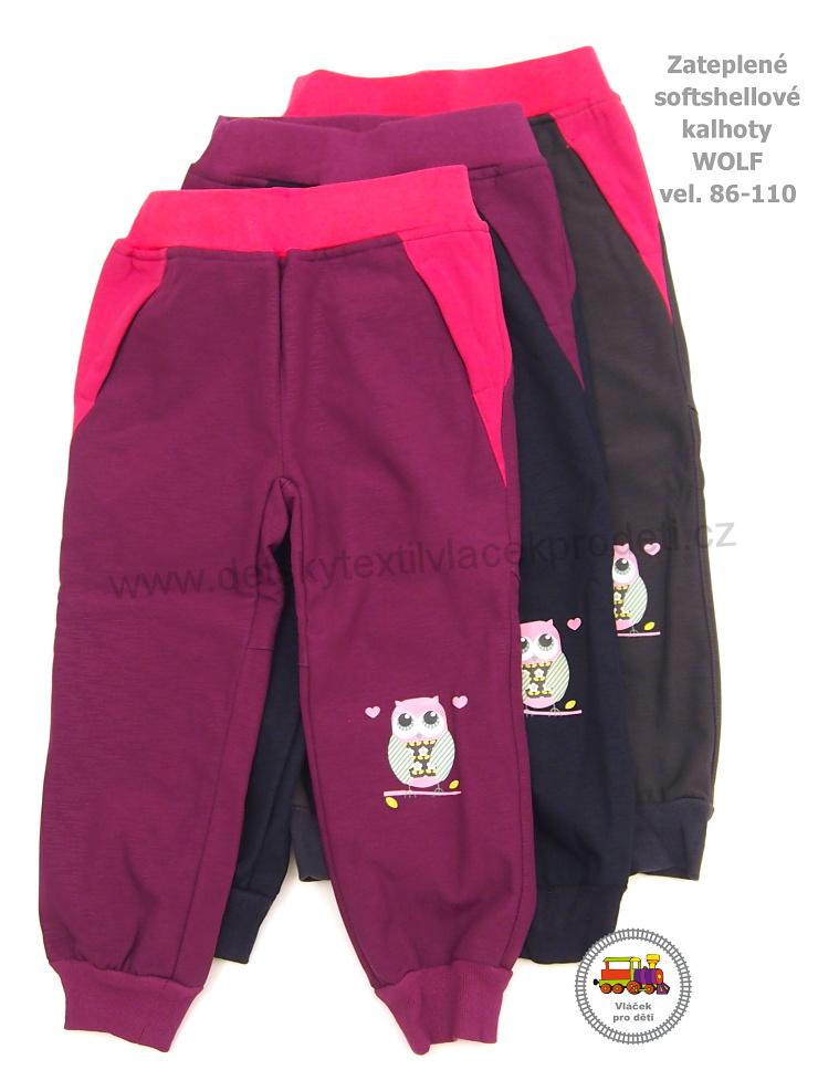 Softshellové kalhoty zateplené Wolf B2191 modrofialové vel. 86