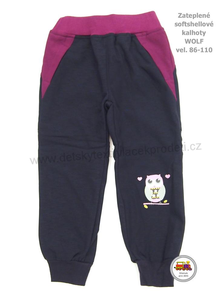 Softshellové kalhoty zateplené Wolf B2191 modrofialové vel. 86