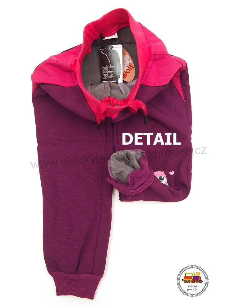Softshellové kalhoty zateplené Wolf B2191 fialovorůžové vel. 86