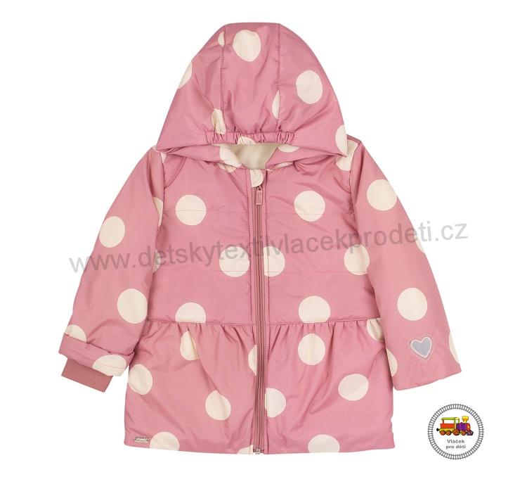 Bunda zimní Bembi KT261 růžová s puntíky vel. 74