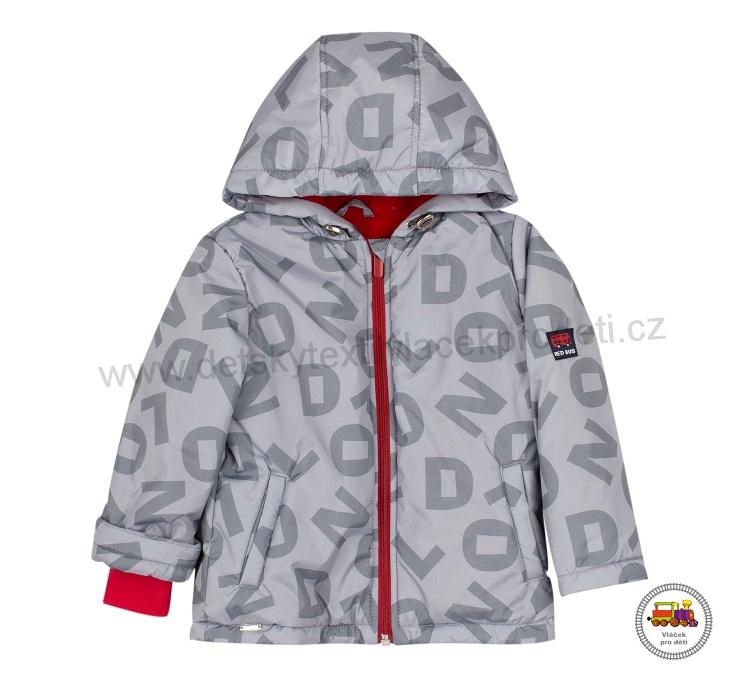 Bunda zimní Bembi KT241 šedá s červenou vel. 86