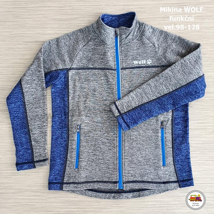 Chlapecká mikina funkční Wolf M2244 šedá vel.146