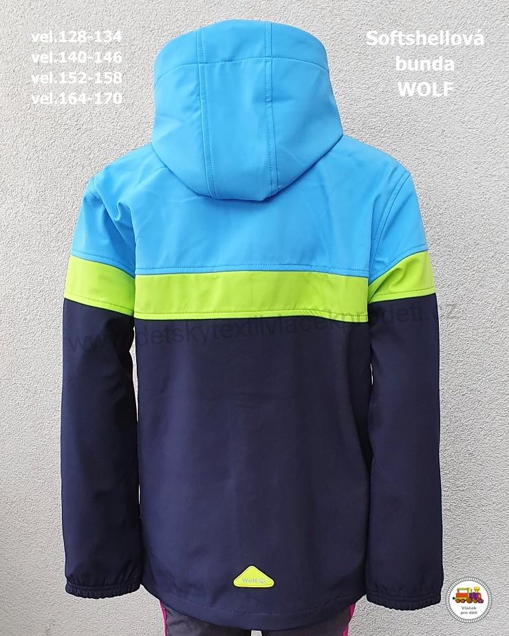Softshellová bunda nezateplená Wolf B2265 tmavě modrá /V2/ vel.152-158