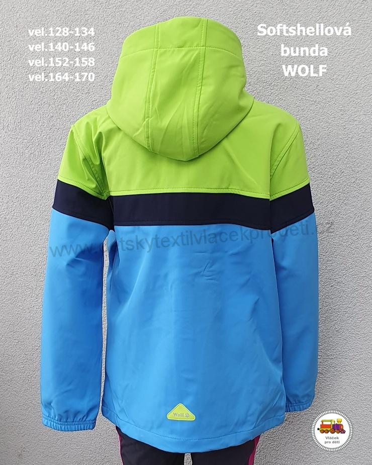 Softshellová bunda nezateplená Wolf B2265 světle modrá /V1/ vel.128-134