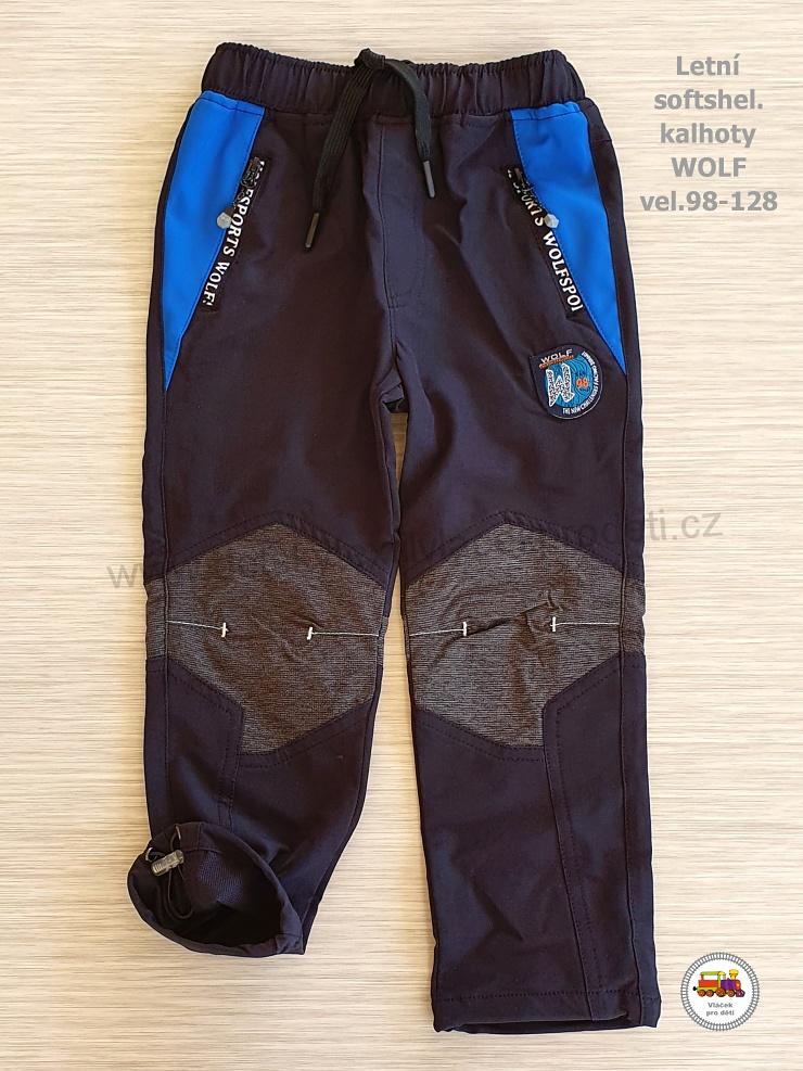 Softshellové kalhoty letní Wolf B2286 černomodré vel.110