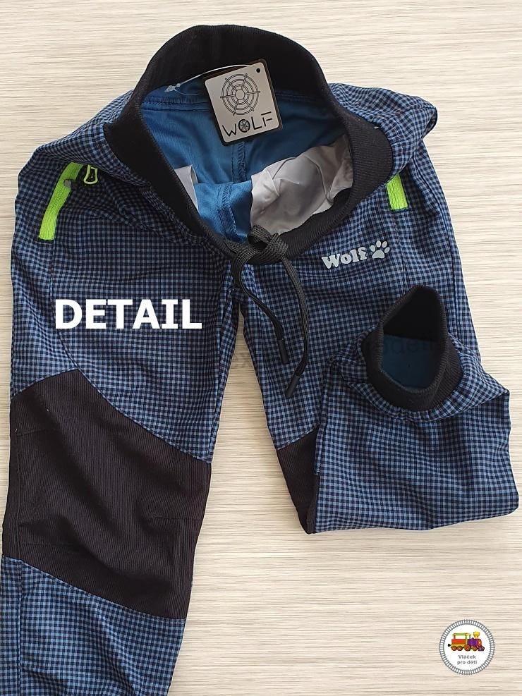 Kalhoty/tepláky sportovní (manšestrové) Wolf T2251 černomodré vel.104
