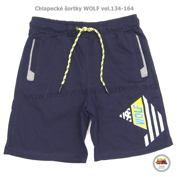 Chlapecké šortky/kraťasy Wolf T2233A Wolf tmavě modré vel.134