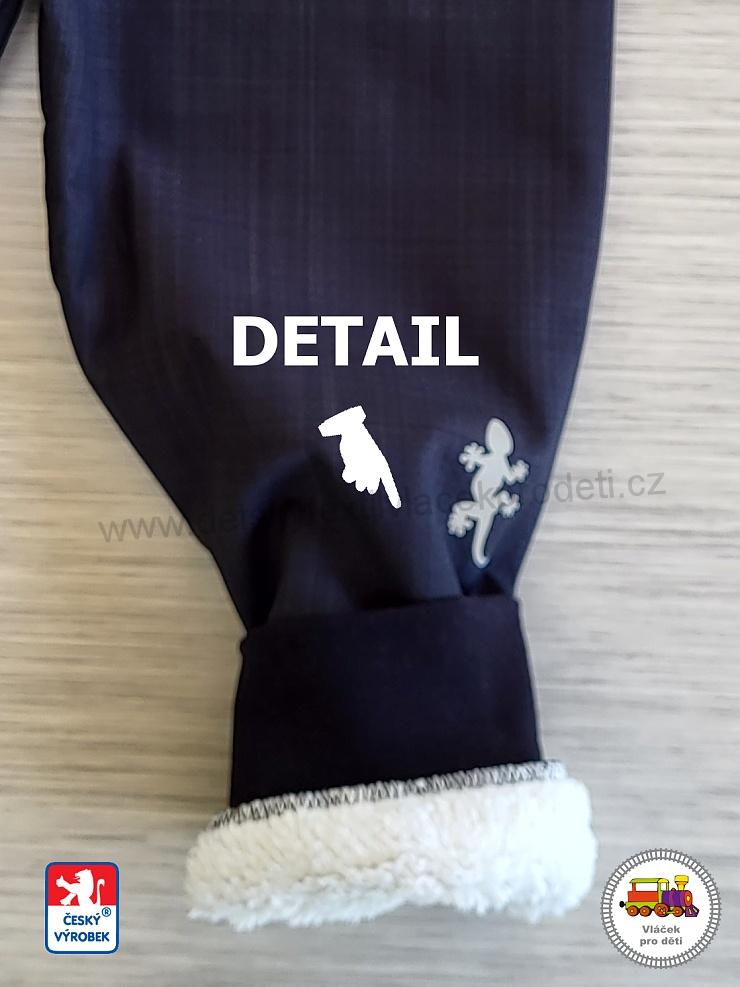 Softshellové kalhoty zateplené kožíškem STYLSPARK černé vel. 86