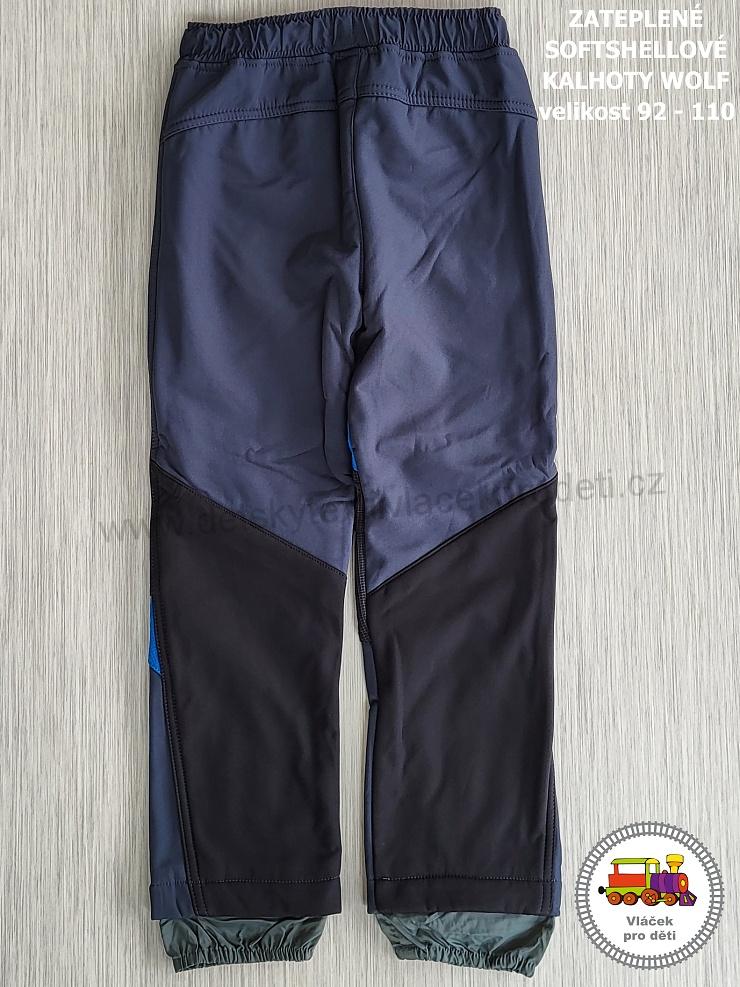 Softshellové kalhoty zateplené Wolf B2293 šedé vel.104