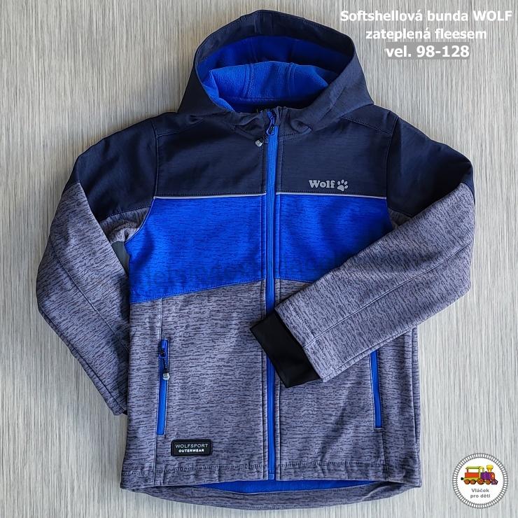 Softshellová bunda zateplená Wolf B2268 /V1/ vel. 98-104