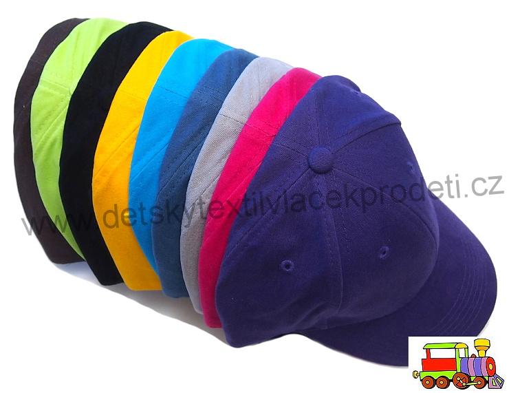 Dětská kšiltovka černá /35/ se zapínáním na sponu vel.54-56